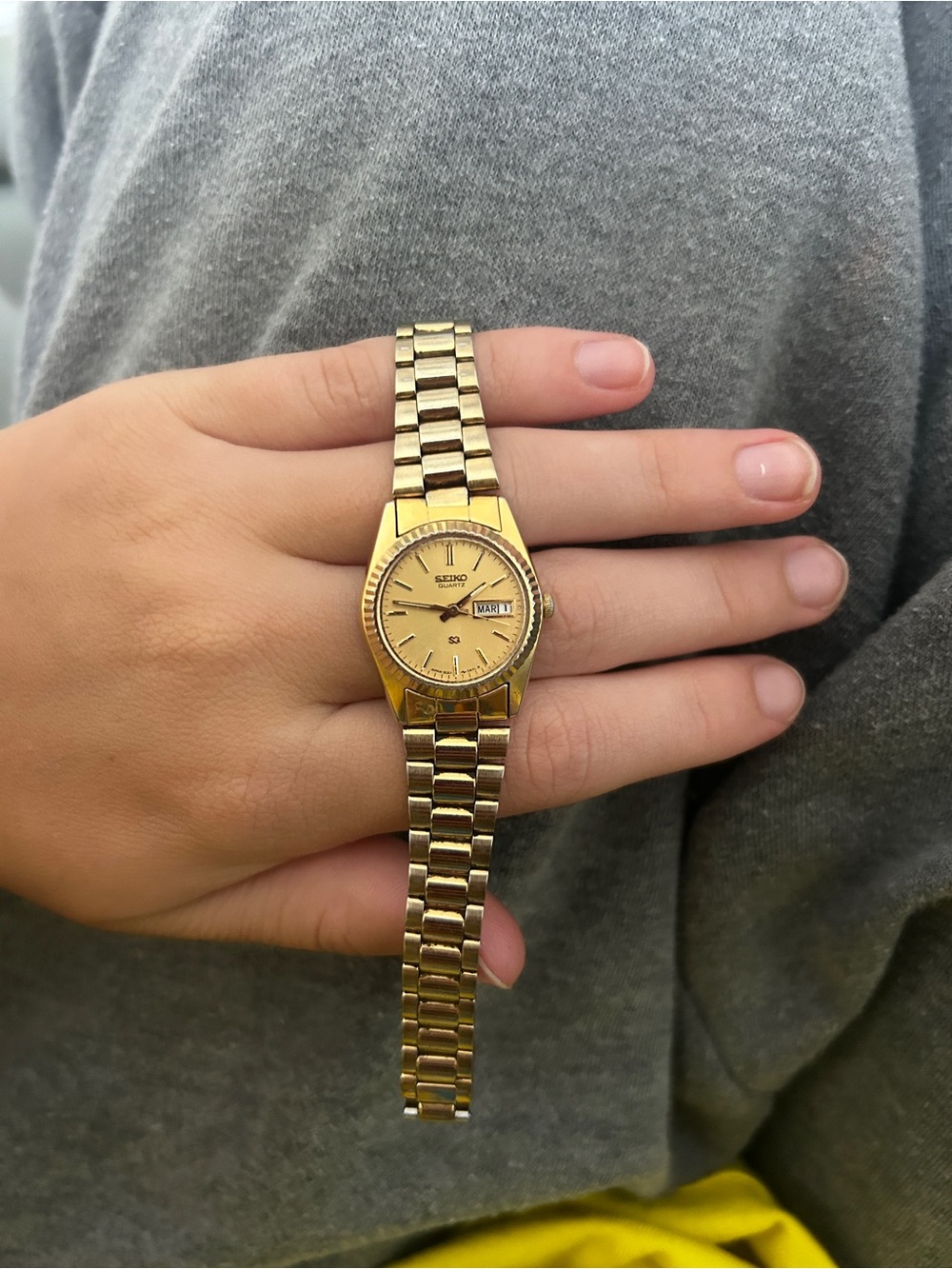 Seiko Gold Women’s Day-Date Bracelet Watch